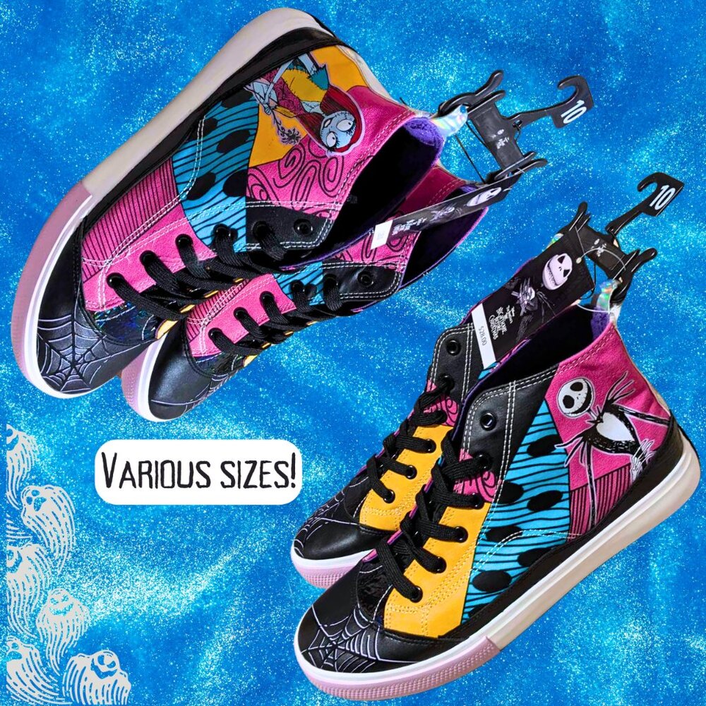 Nightmare Before Christmas Leather-Tipped High Tops